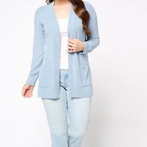 Barefoot dream NWOT cozychic ultra light, Pointelle, frame cardigan size large